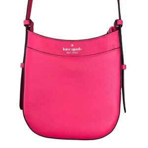 Kate Spade New York Leila North South Pebbled Leather Pink Crossbody
